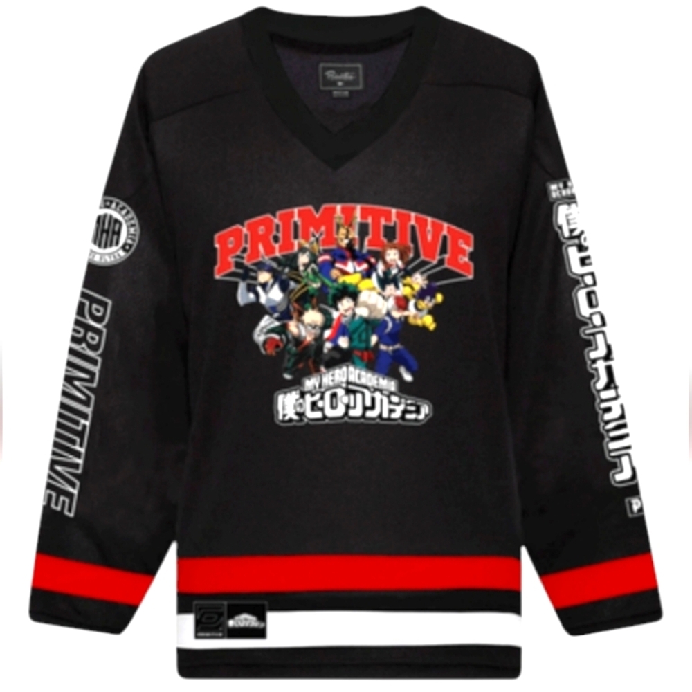 Primitive My Hero Academia Hockey Jersey